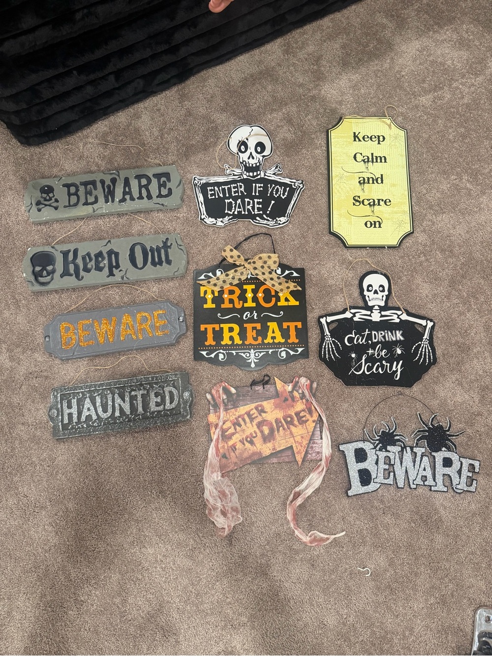 Halloween Decorations Wall Signs - Multi-Color